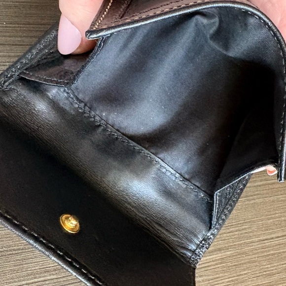 Coach Hampton Stitched Embossed TriFold Wallet Black Brass 2007 - Picture 7 of 14